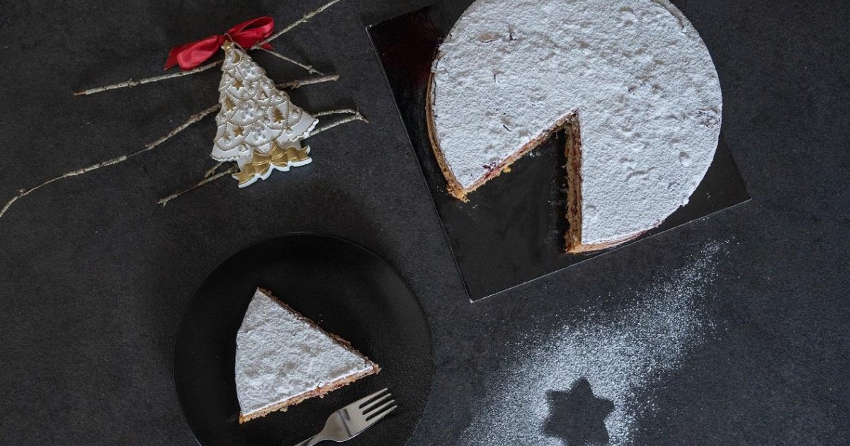 Torta di grano saraceno con confettura di mirtillo rosso - Tastetrentino